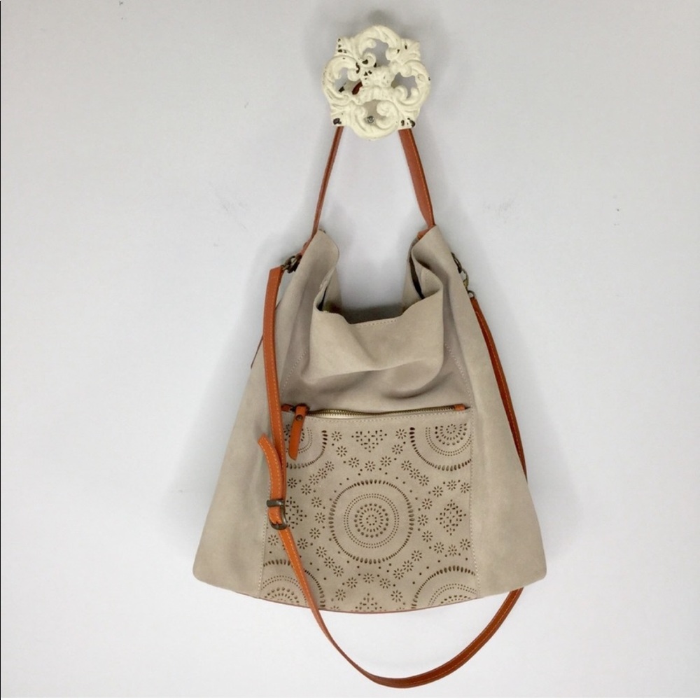 Sundance genuine suede slouchy boho bucket bag